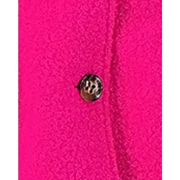 Isaac Mizrahi Boucle Coat Faux Fur Collar in Hot Pink NEW Size Large - Picture 5 of 5